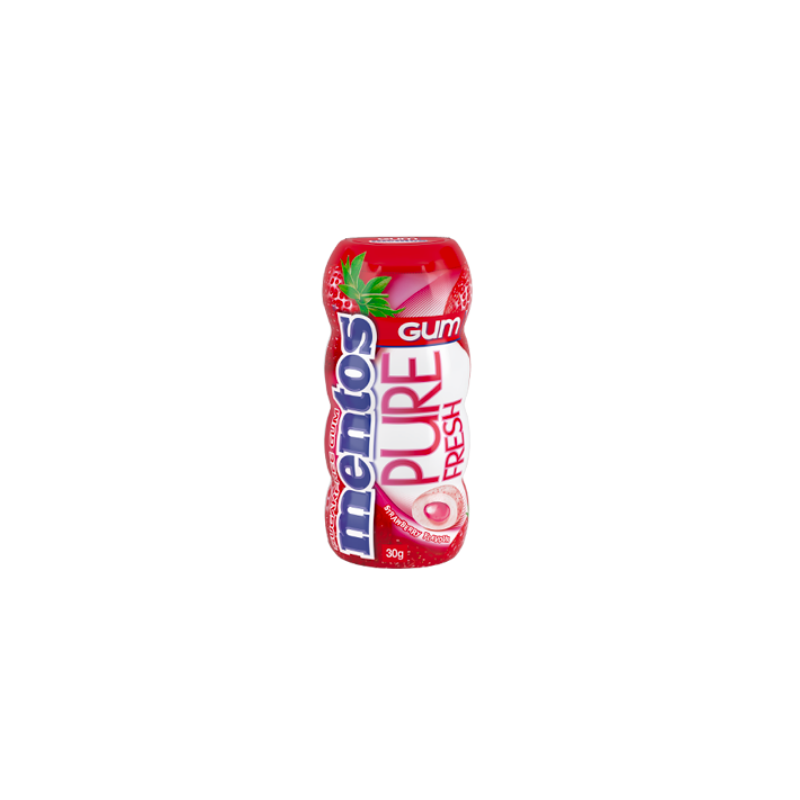 Mentos Pure Strawberry Gum 30g