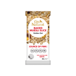 Go Natural Baked Slice Golden Oat 80g