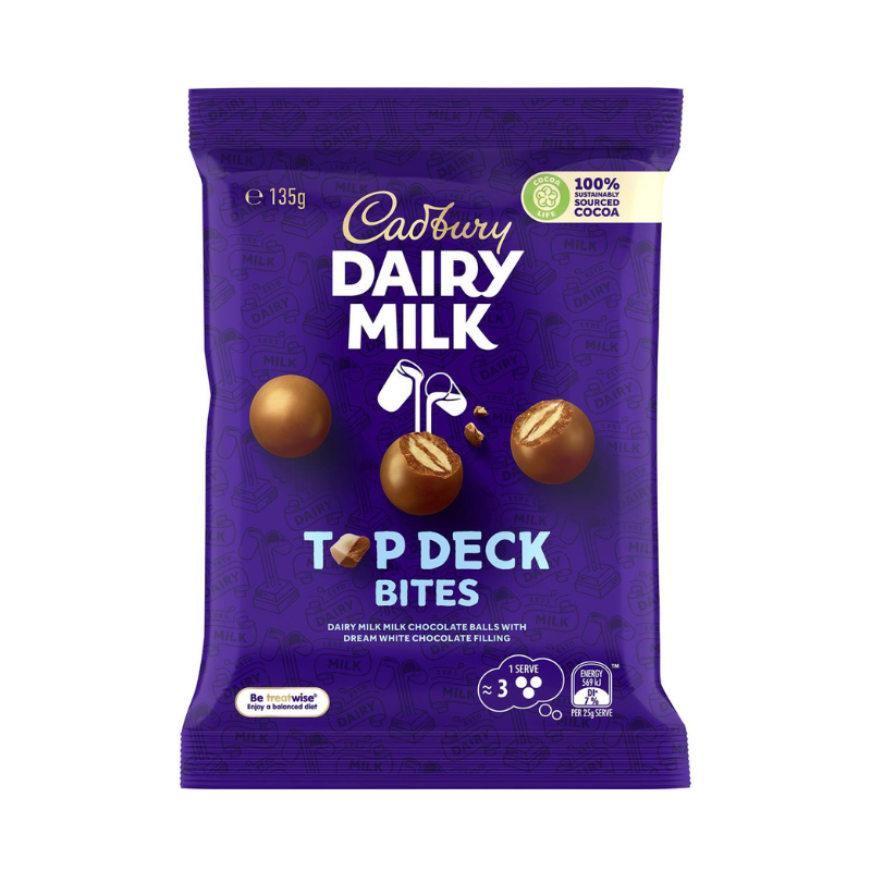 Cadbury Top Deck Bites 135g