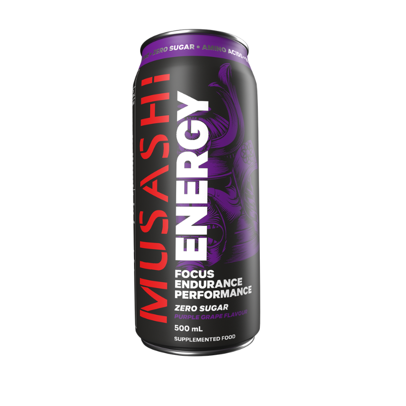 Musashi Energy Purple Grape Zero Sugar 500ml x 12