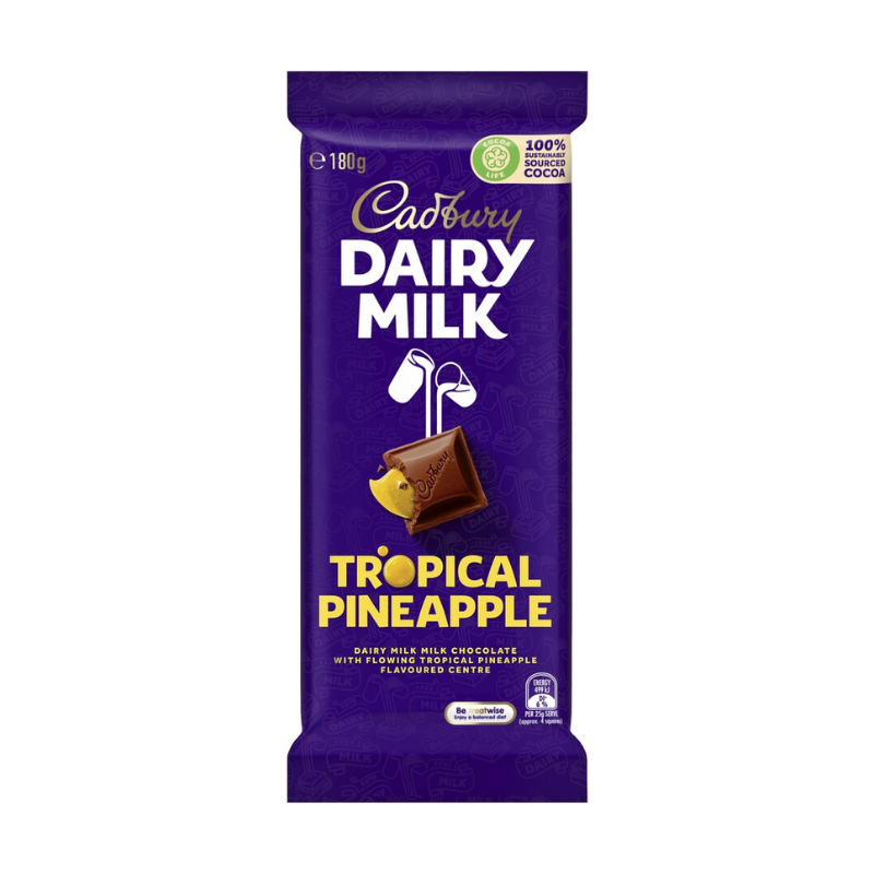 Cadbury Dairy Milk Tropical Pineapple 180g