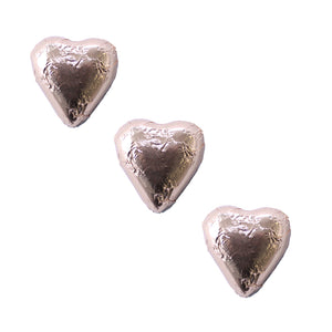 Chocolate Foil Hearts Rose Gold