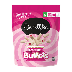 Darrell Lea Bullets White Raspberry Bullets 150g