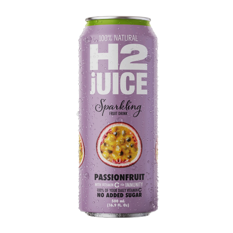 H2 Juice Sparkling Passionfruit 12 x 500ml