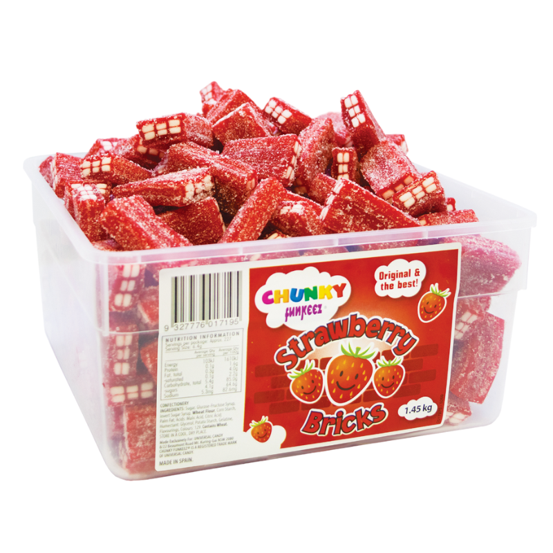 Chunky Funkeez Strawberry Bricks 1.45kg – My Sweeties