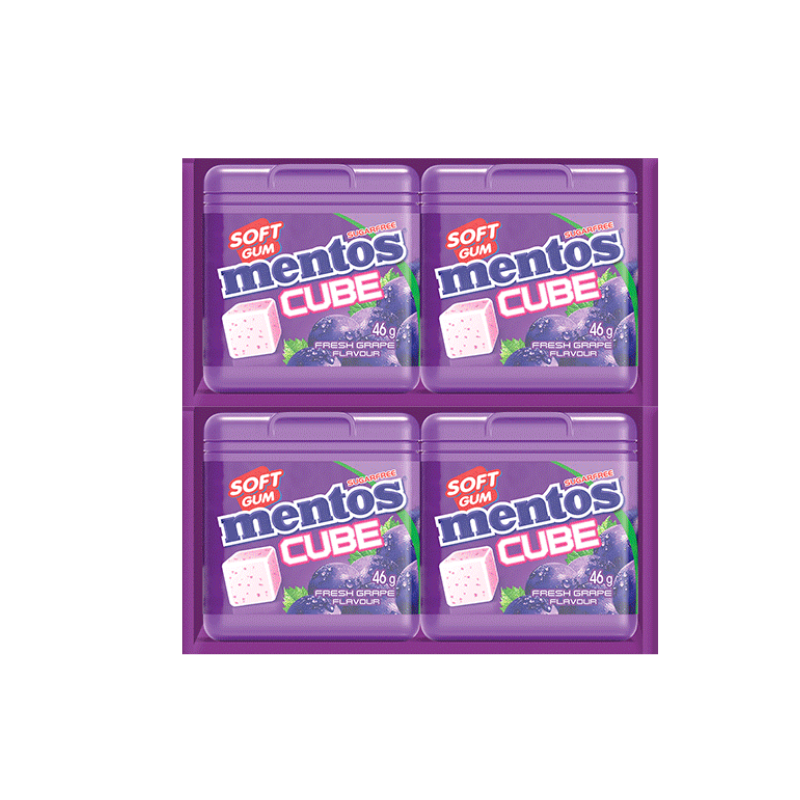 Mentos Cube Fresh Grape 46g