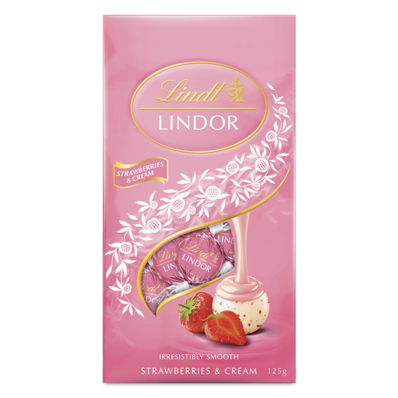 Lindor Bag Strawberries & Cream 125g