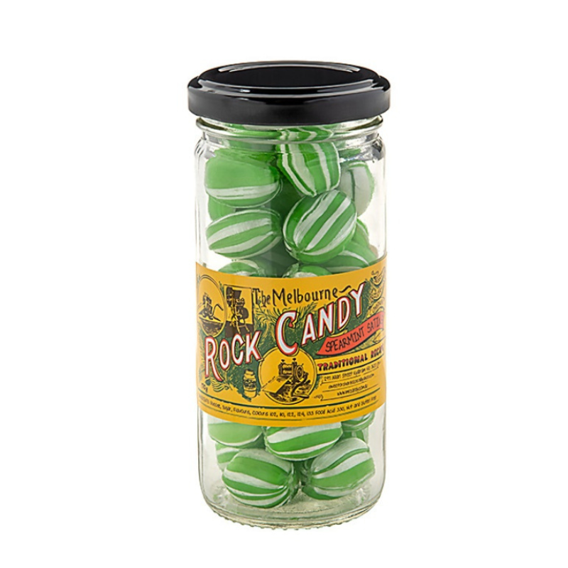 The Melbourne Rock Candy Spearmint Satins 170g – My Sweeties