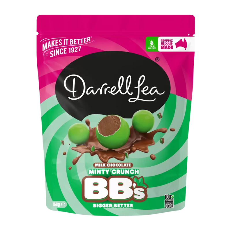 Darrell Lea Minty Crunchy Chocolate Balls 168g