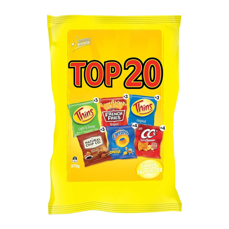 Snack Brands Top 20 375g