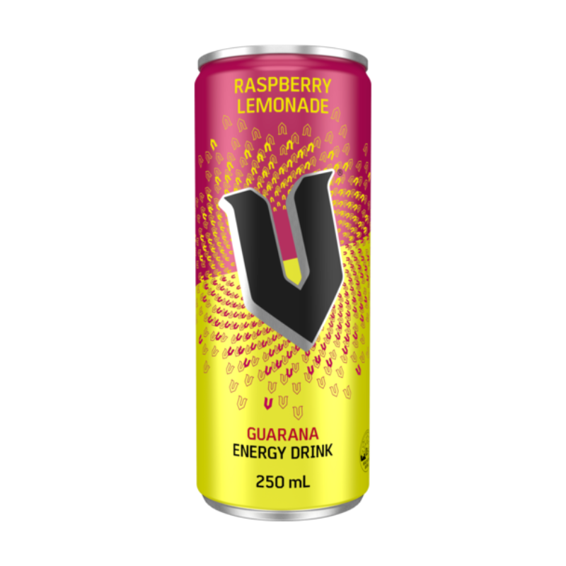 V Energy Drink Guarana Raspberry Lemonade 250ml