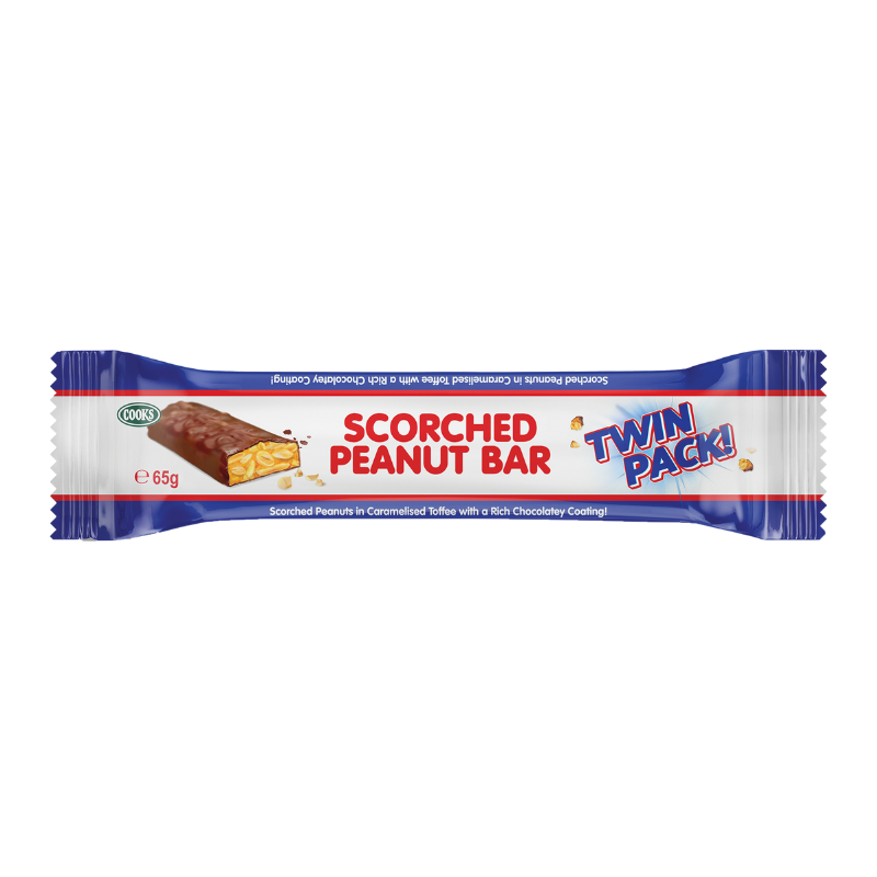 Scorched Peanut Bar Twin Pack 65g