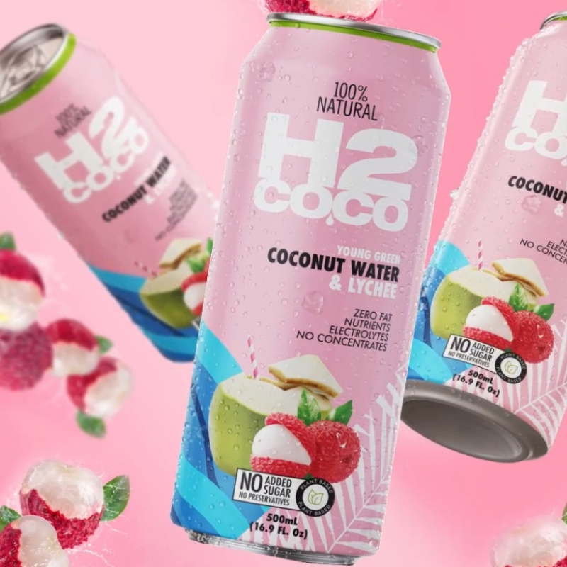 H2 Coco Lychee Coconut Water 12 x 500ml