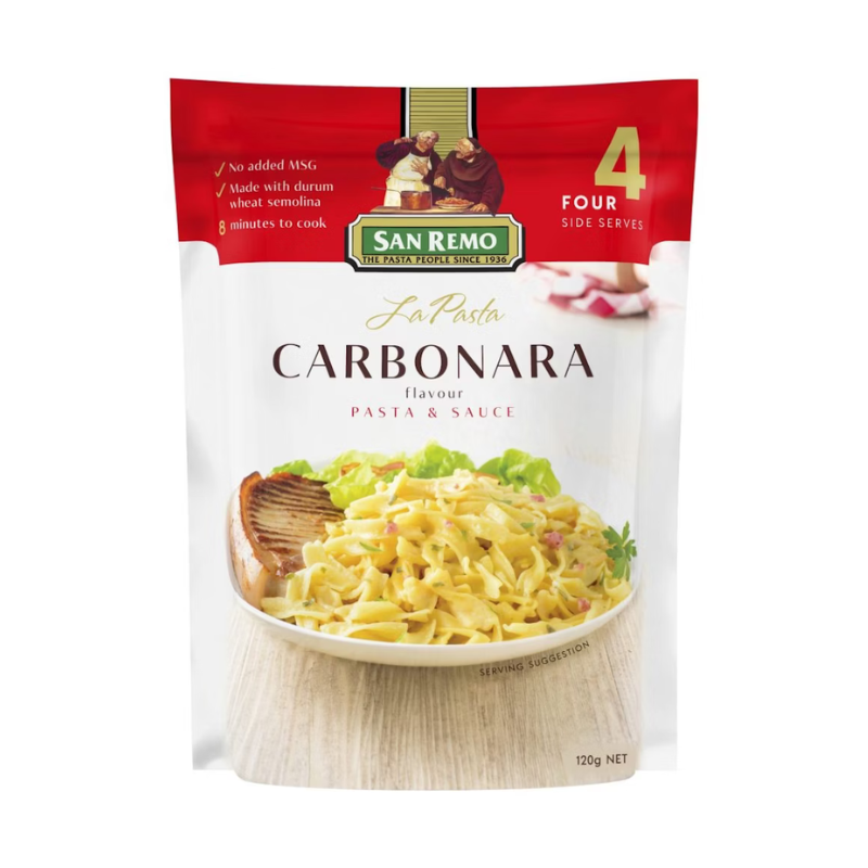 San Remo Carbonara Pasta & Sauce 120g