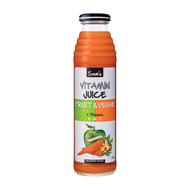 Sam's Juice - Fruit & Veggie 375ml x 12 (PICK UP ONLY)