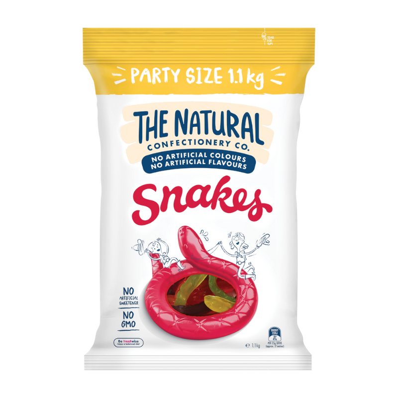 The Natural Confectionery Snakes 1.1kg