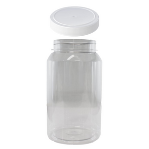 Clear PET Round Jar with Lid 2L