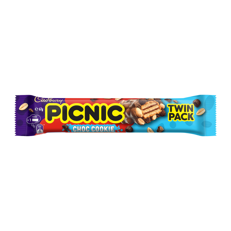 Cadbury Picnic Choc Cookie Twin Pack 67g