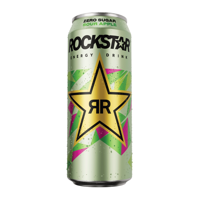 Rockstar Zero Sugar Sour Apple 12 x 500ml