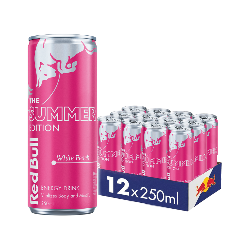 Red Bull White Peach 250ml x 12