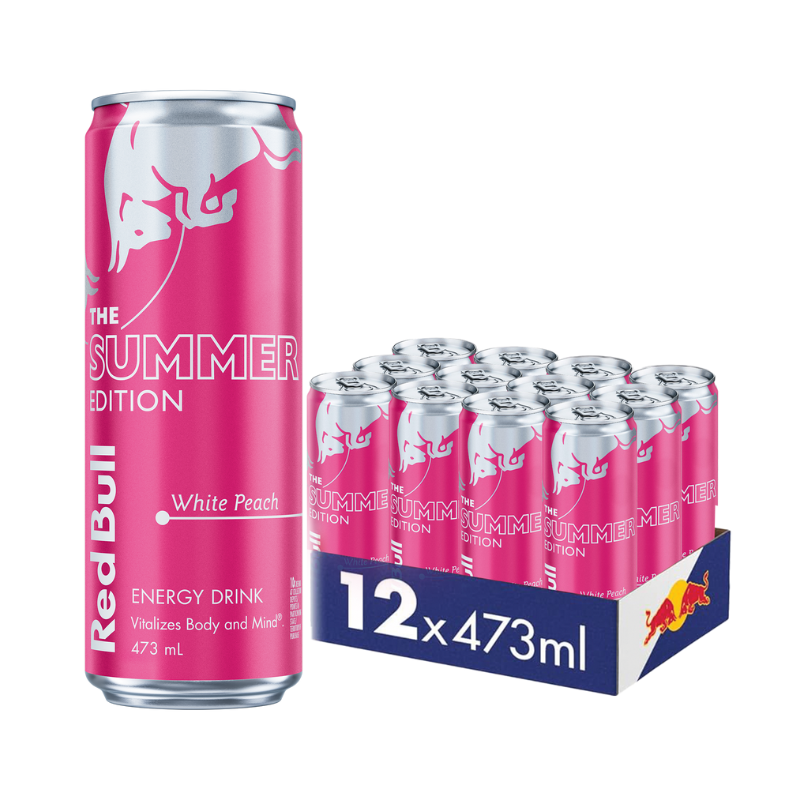 Red Bull White Peach 473ml x 12