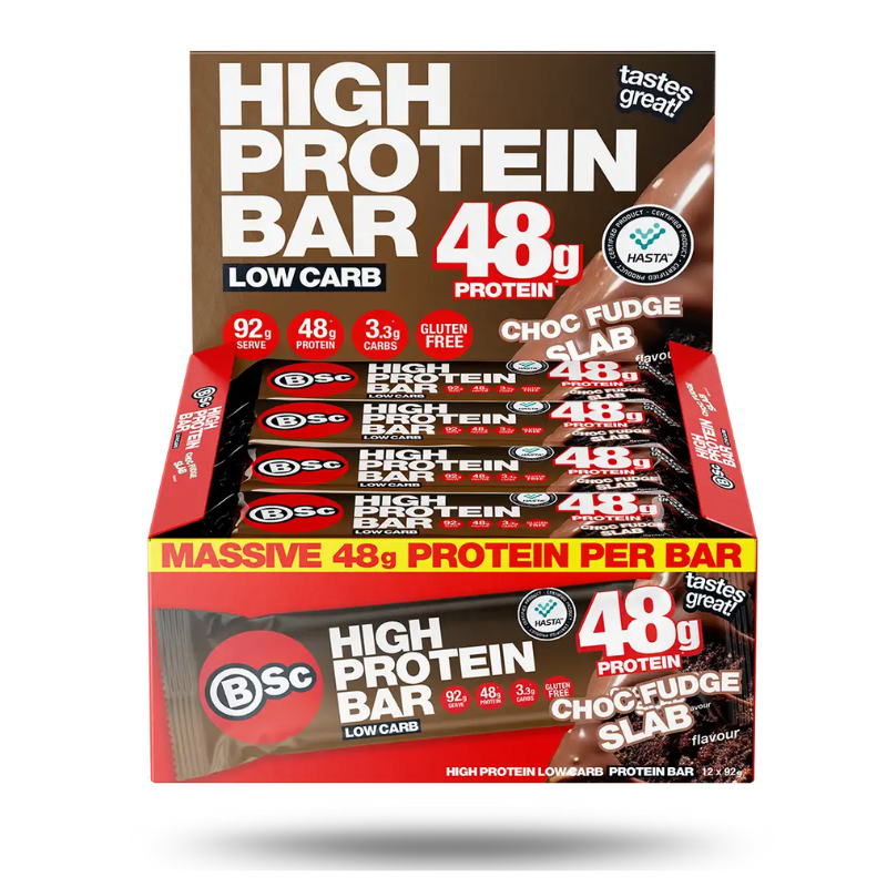 BSC High Protein Choc Fudge Slab 92g