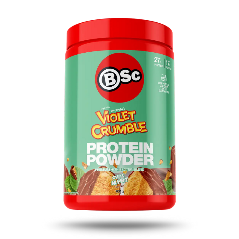 BSC Protein Powder Violet Crumble Choc Mint 700g