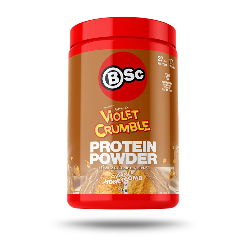 BSC Protein Powder Violet Crumble Caramel Honeycomb 700g