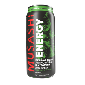Musashi Energy Green Apple Zero Sugar 500ml x 12