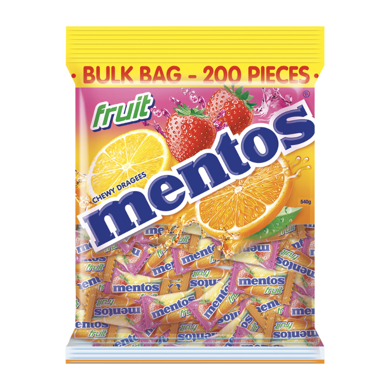 
            
                Load image into Gallery viewer, Mentos Pillow Pack Fruit - 200pcs
            
        