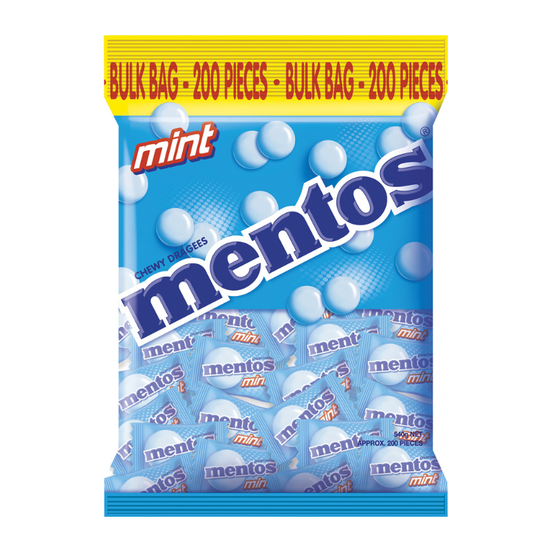 Mentos Mint Candy Pillowpack 540g (Box of 12)