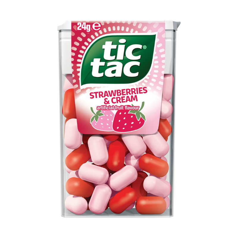 Tic Tac Strawberry & Cream 24g