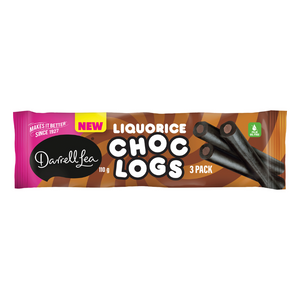 Darrel Lea Choc Logs Liquorice 110g