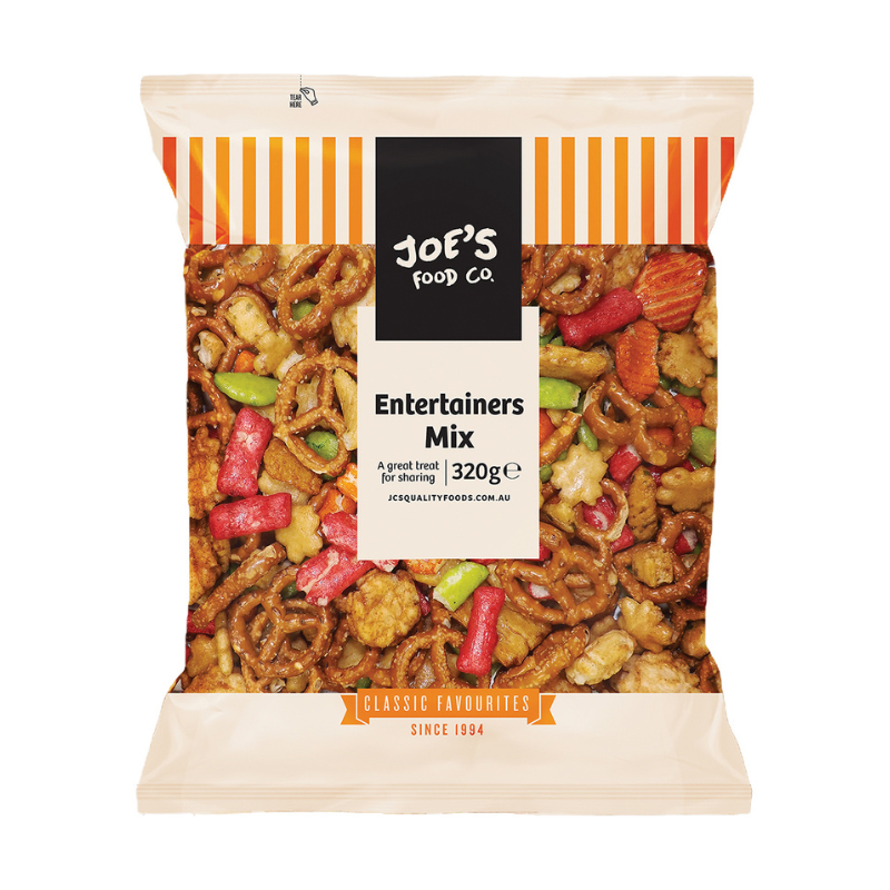 
            
                Load image into Gallery viewer, Joe&amp;#39;s Food Co. Entertainers mix 320g
            
        