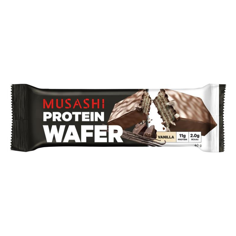
            
                Load image into Gallery viewer, Musashi Protein Wafer Vanilla 40g
            
        