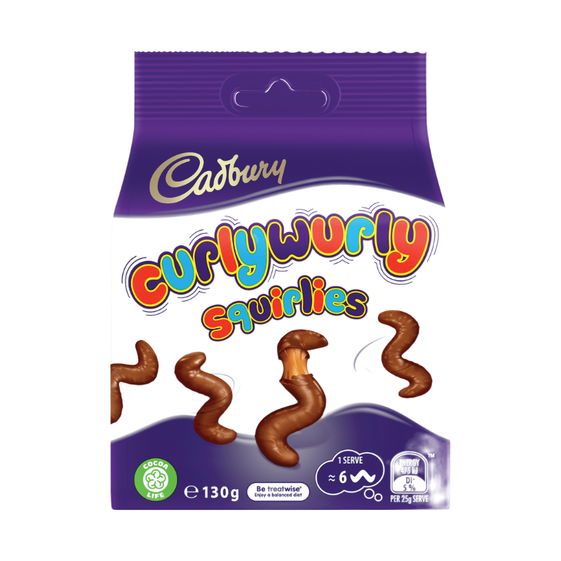 Cadbury Curlywurly Squirlies 130g