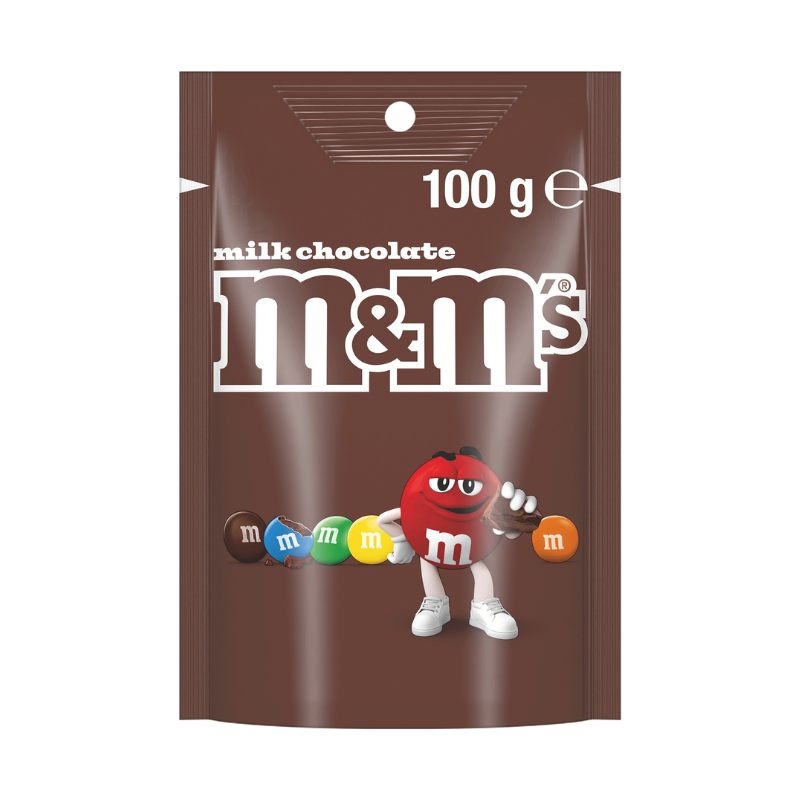 M&M's Pouches Milk Chocolate 100g