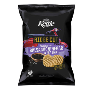 Kettle Ridge Cut Italian Balsamic Vinegar & Sea Salt 165g