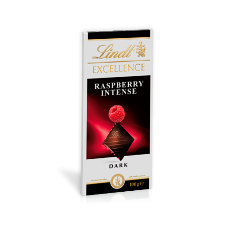 Lindt Excellence Raspberry Intense Dark 100g – My Sweeties