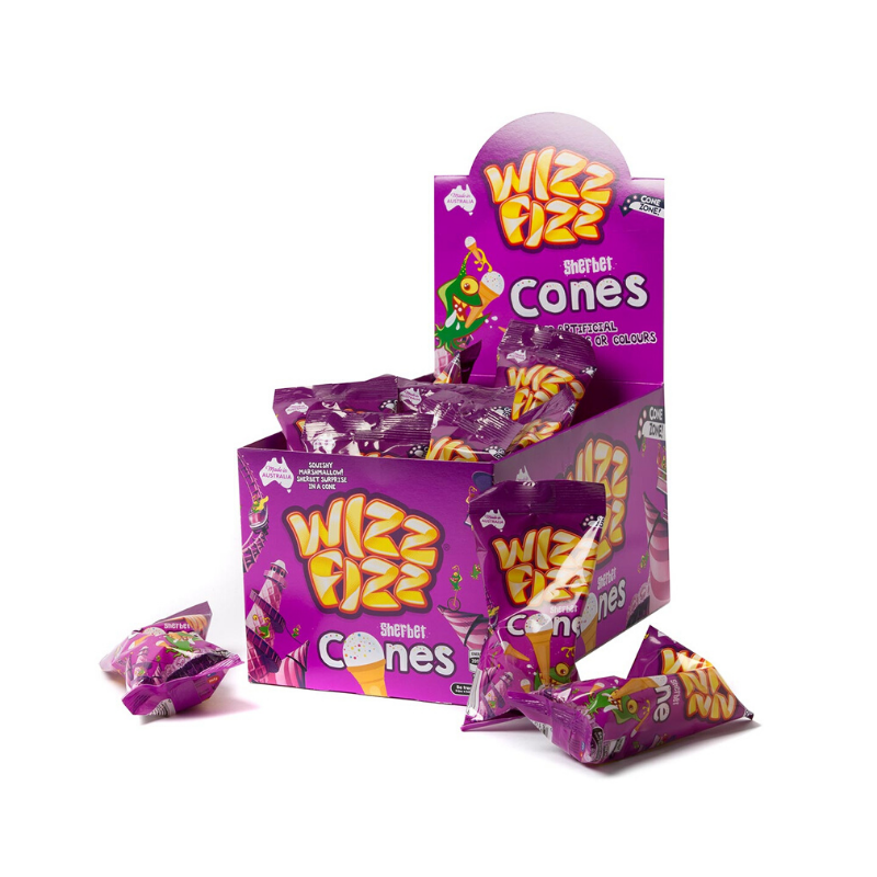 Wizz Fizz Sherbet Cones 14g