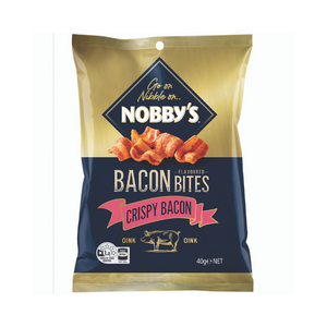
            
                Load image into Gallery viewer, Nobby&amp;#39;s Bacon Bites Crispy Bacon 40g
            
        
