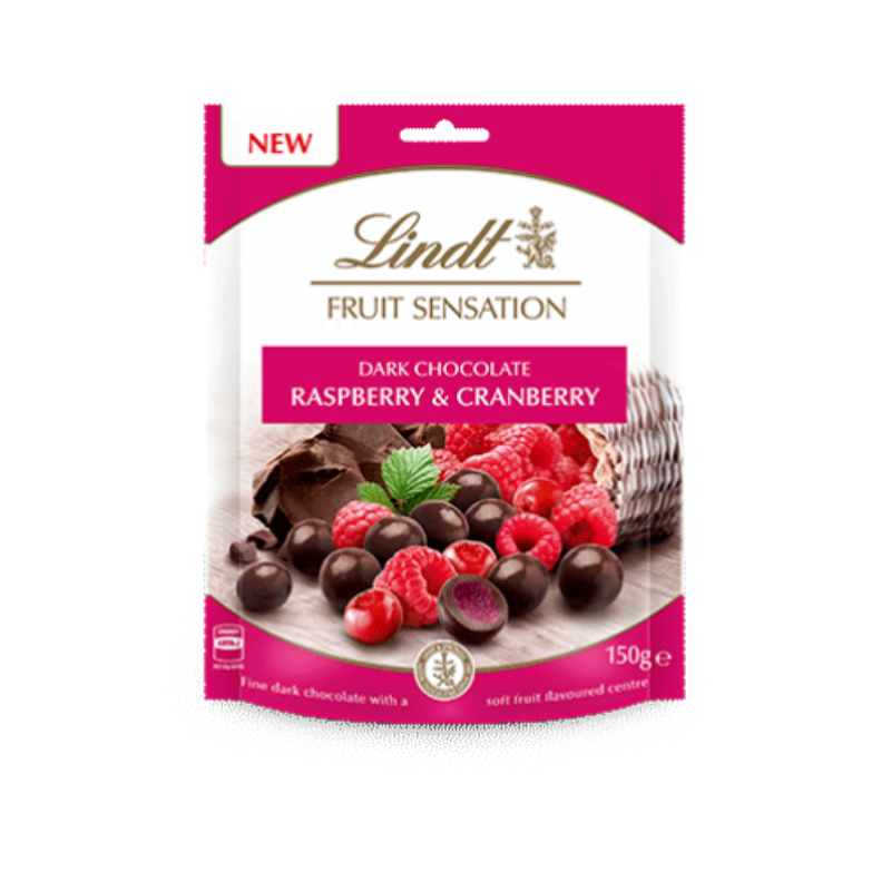 Lindt Fruit Sensation Raspberry & Cranberry  150g