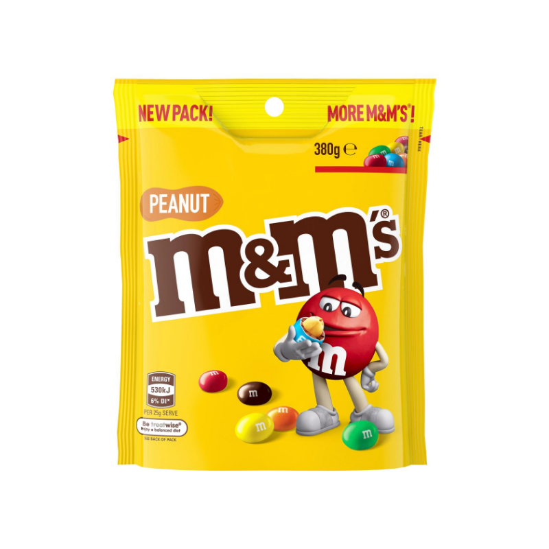 
            
                Load image into Gallery viewer, M&amp;amp;M&amp;#39;s Pouches Peanut 380g
            
        