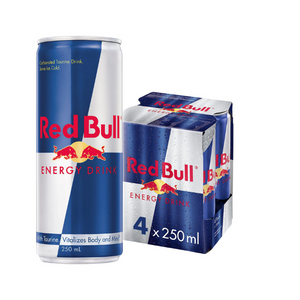 
            
                Load image into Gallery viewer, Red Bull 250ml 4 Pack
            
        