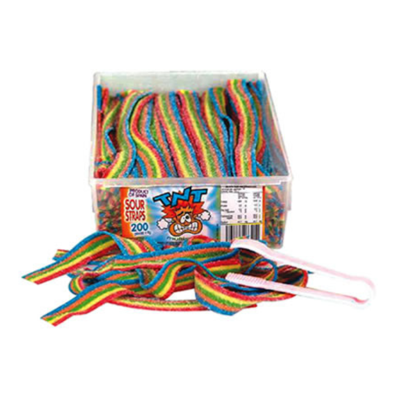 
            
                Load image into Gallery viewer, TNT Sour Straps Multicolor Approx 200 pcs
            
        