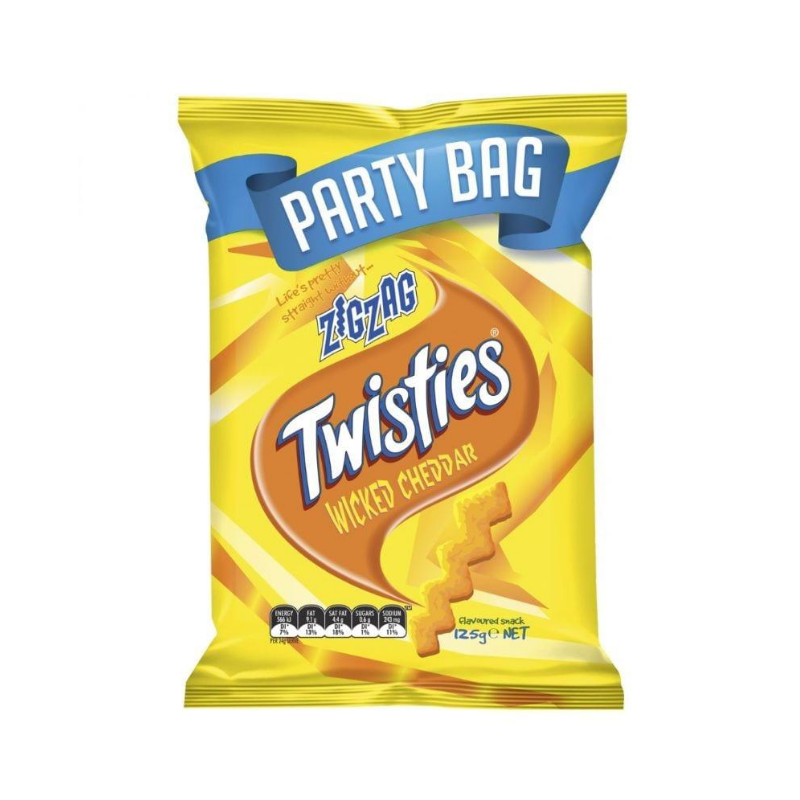 Twisties Zig Zag Wicked Cheddar 125g My Sweeties