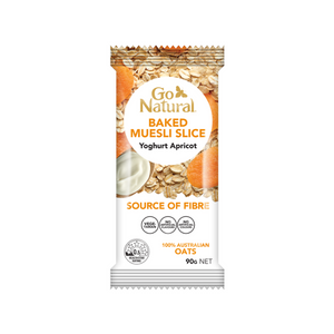 
            
                Load image into Gallery viewer, Go Natural Baked Muesli Slice Yoghurt Apricot 90g
            
        