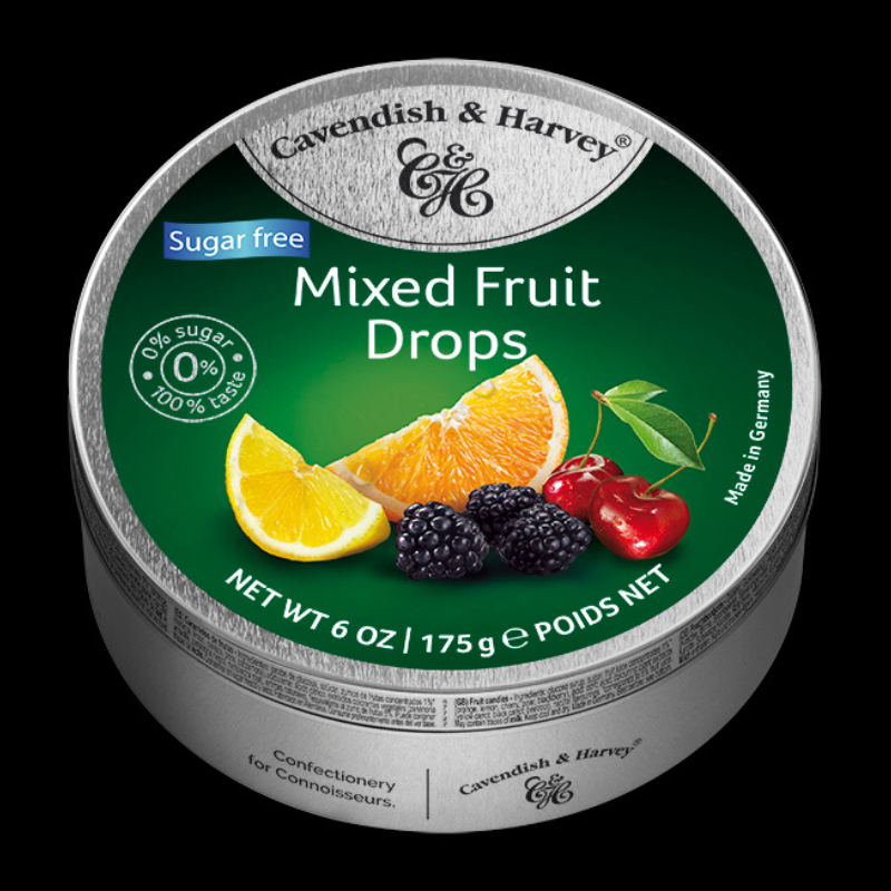 Cavendish & Harvey Sugar Free Mixed Fruit Drops 175g
