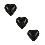 Chocolate Foil Hearts Black