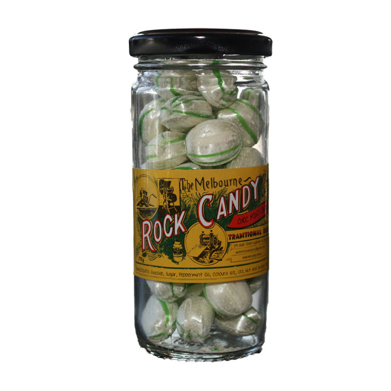 The Melbourne Rock Candy Choc Mint Crunch 170g